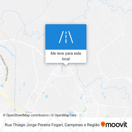 Rua Thiago Jorge Pereira Fogari mapa