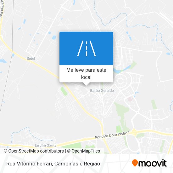 Rua Vitorino Ferrari mapa
