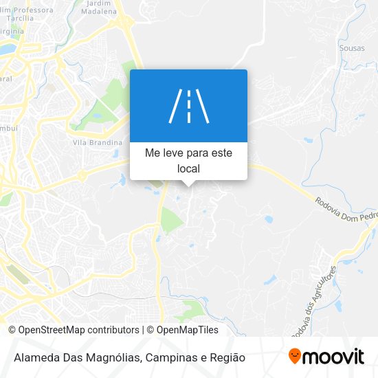 Alameda Das Magnólias mapa