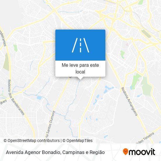 Avenida Agenor Bonadio mapa