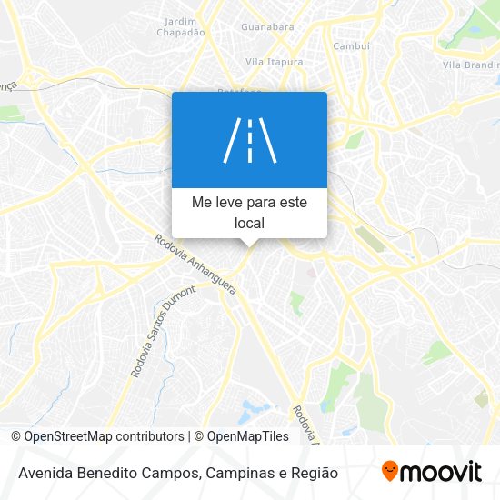 Avenida Benedito Campos mapa