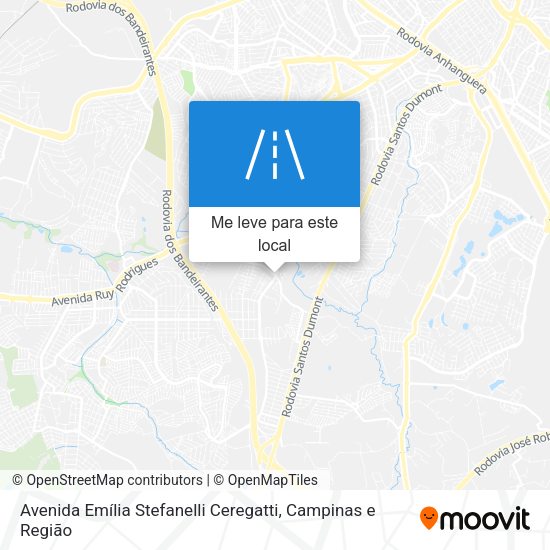 Avenida Emília Stefanelli Ceregatti mapa