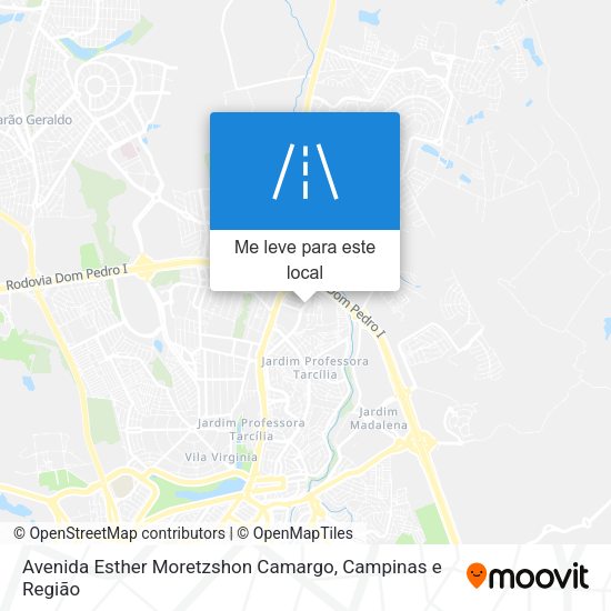 Avenida Esther Moretzshon Camargo mapa
