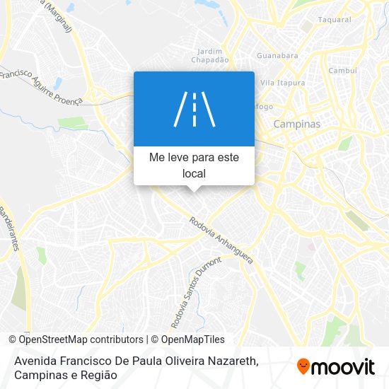 Avenida Francisco De Paula Oliveira Nazareth mapa