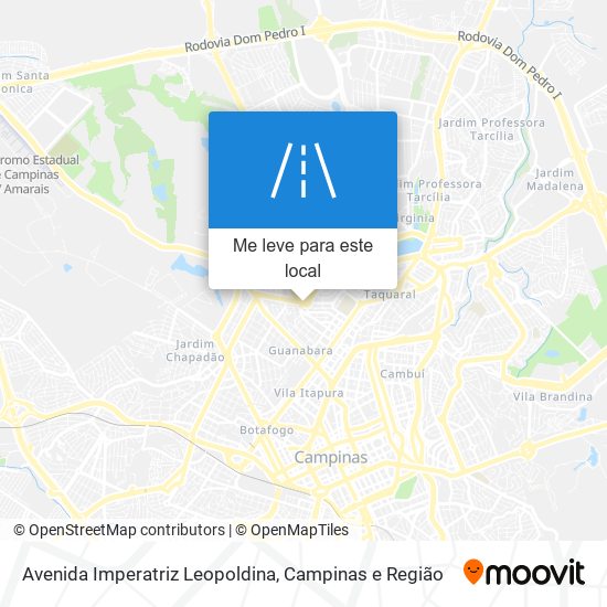 Avenida Imperatriz Leopoldina mapa