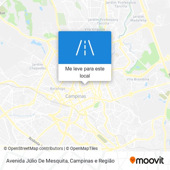 Avenida Júlio De Mesquita mapa