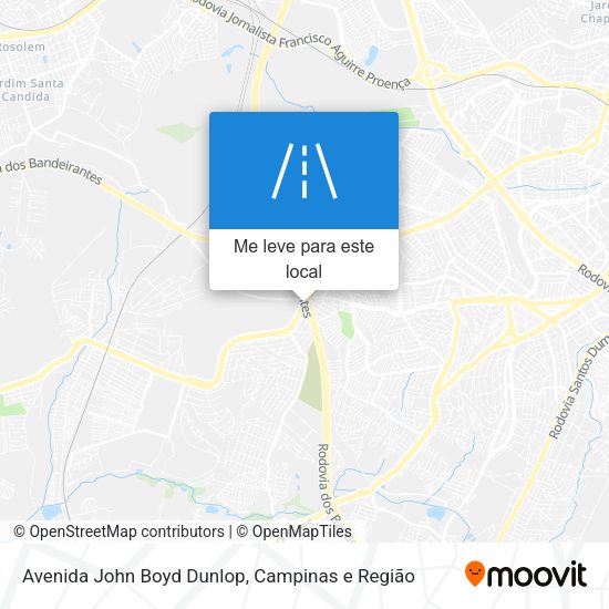 Avenida John Boyd Dunlop mapa