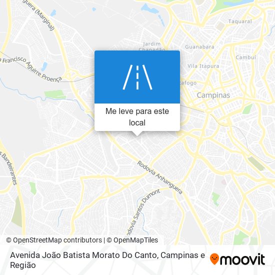 Avenida João Batista Morato Do Canto mapa