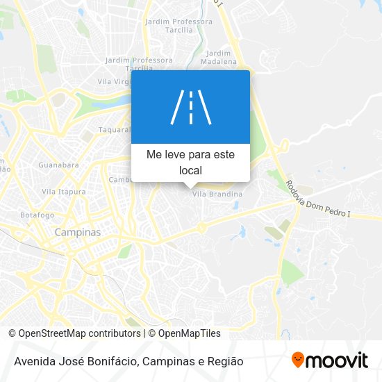 Avenida José Bonifácio mapa