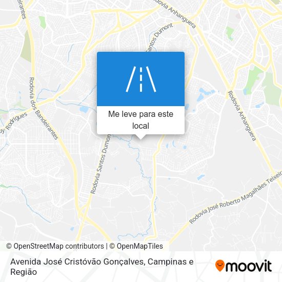 Avenida José Cristóvão Gonçalves mapa