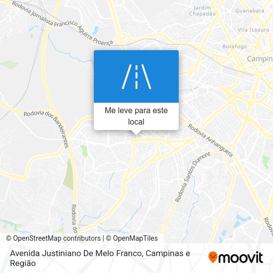 Avenida Justiniano De Melo Franco mapa