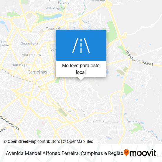 Avenida Manoel Affonso Ferreira mapa