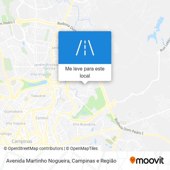 Avenida Martinho Nogueira mapa