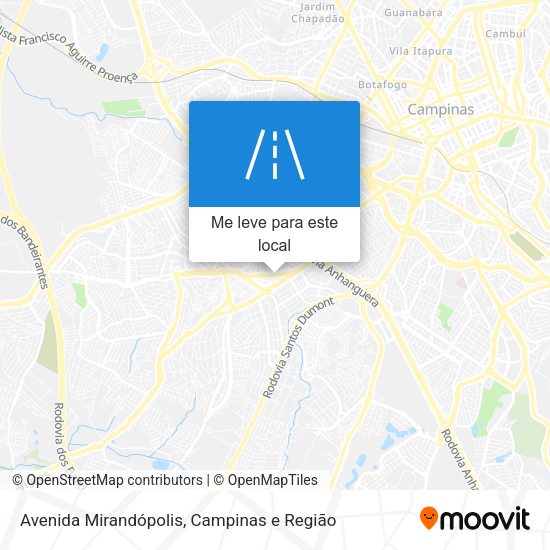 Avenida Mirandópolis mapa
