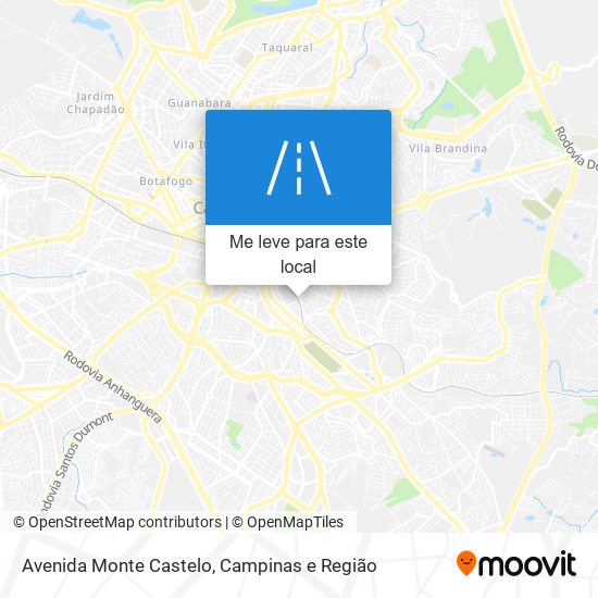 Avenida Monte Castelo mapa