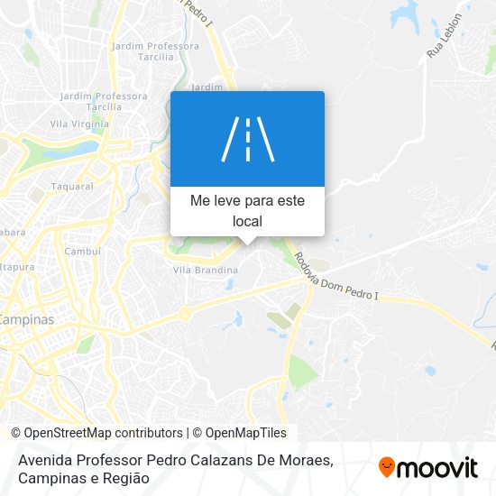 Avenida Professor Pedro Calazans De Moraes mapa