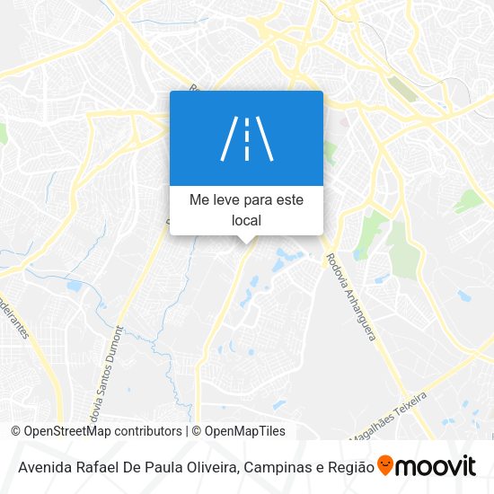 Avenida Rafael De Paula Oliveira mapa