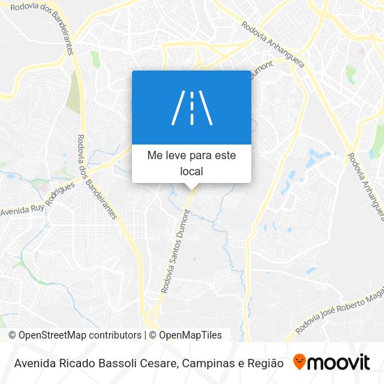 Avenida Ricado Bassoli Cesare mapa