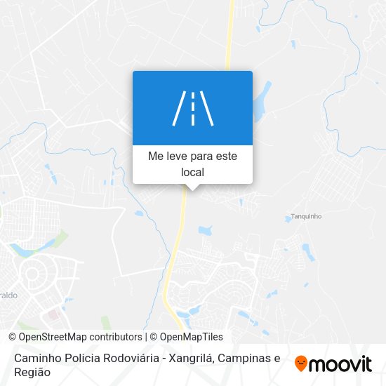 Caminho Policia Rodoviária - Xangrilá mapa