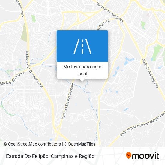 Estrada Do Felipão mapa