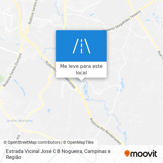 Estrada Vicinal José C B Nogueira mapa