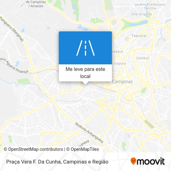 Praça Vera F. Da Cunha mapa