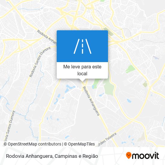Rodovia Anhanguera mapa