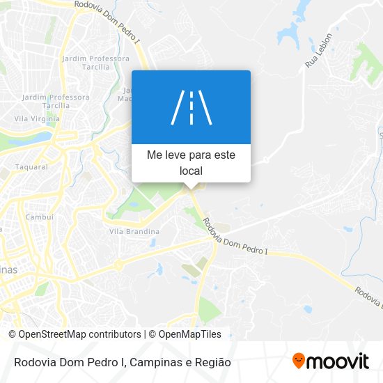 Rodovia Dom Pedro I mapa