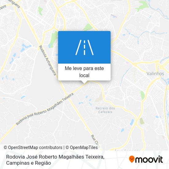 Rodovia José Roberto Magalhães Teixeira mapa