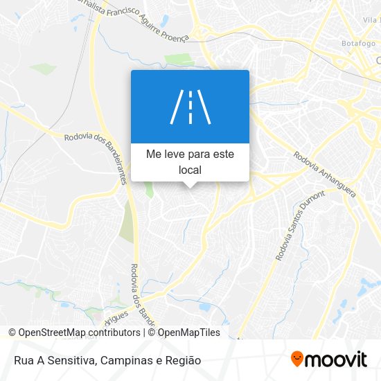 Rua A Sensitiva mapa