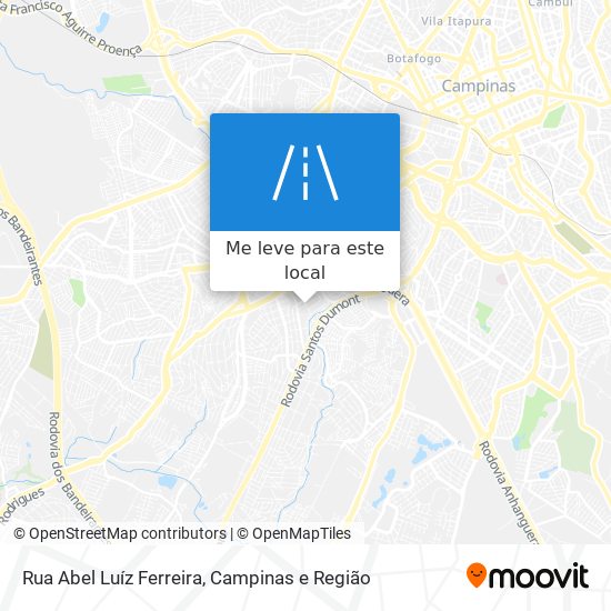 Rua Abel Luíz Ferreira mapa