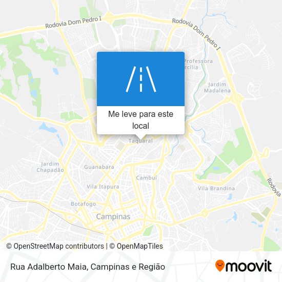 Rua Adalberto Maia mapa