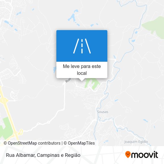 Rua Albamar mapa