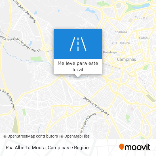 Rua Alberto Moura mapa