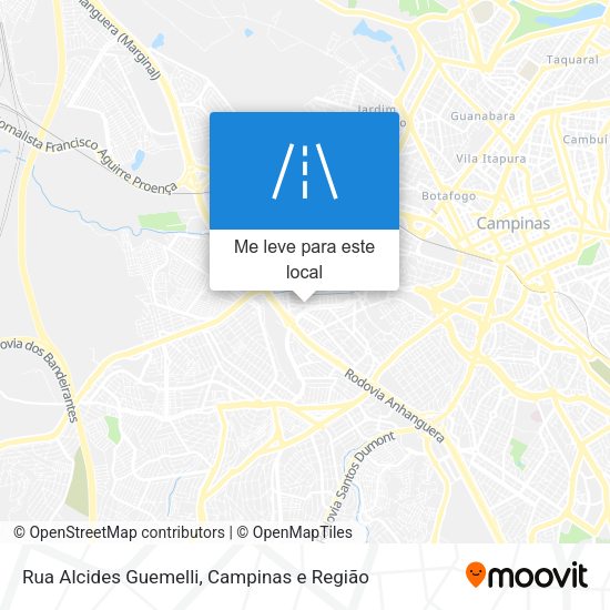 Rua Alcides Guemelli mapa