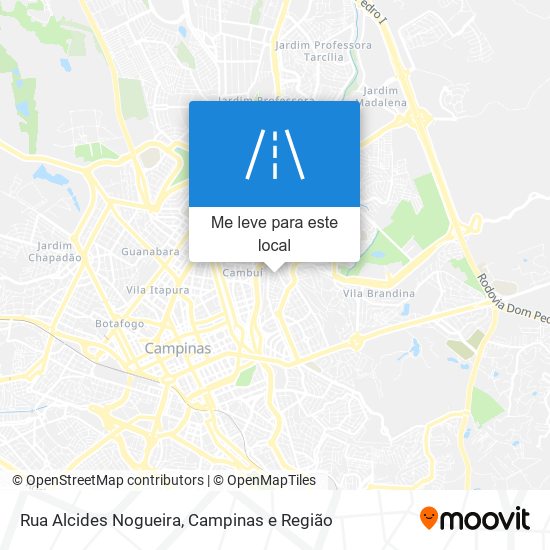 Rua Alcides Nogueira mapa