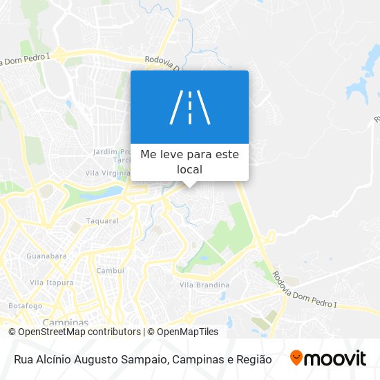 Rua Alcínio Augusto Sampaio mapa