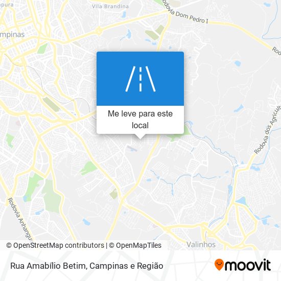 Rua Amabílio Betim mapa