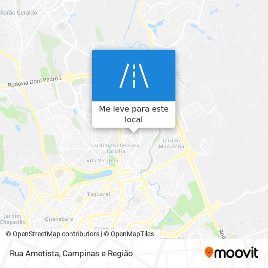 Rua Ametista mapa