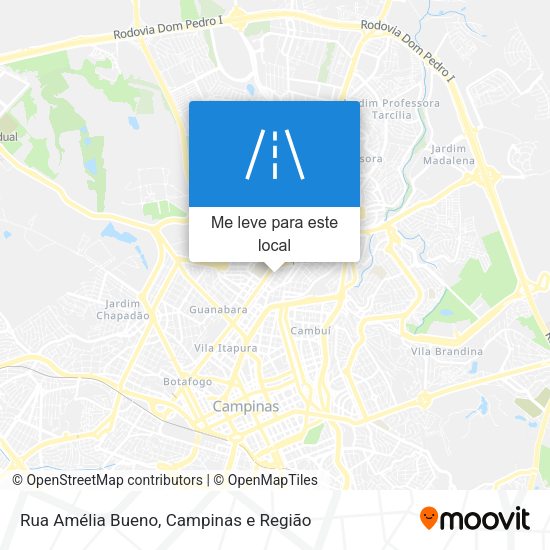 Rua Amélia Bueno mapa