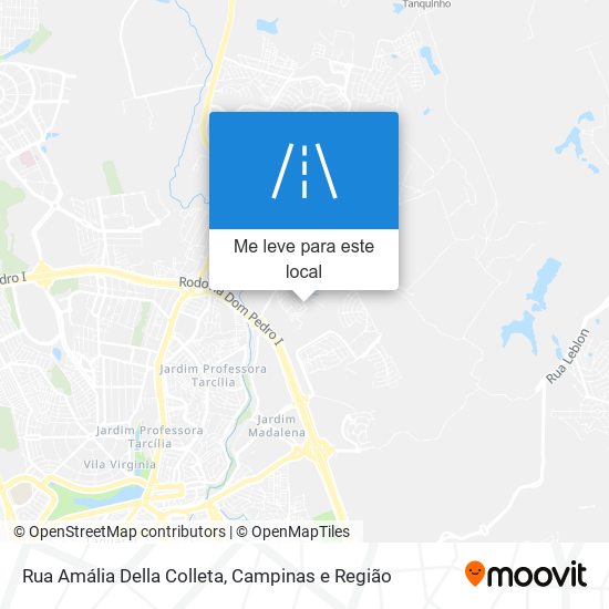 Rua Amália Della Colleta mapa