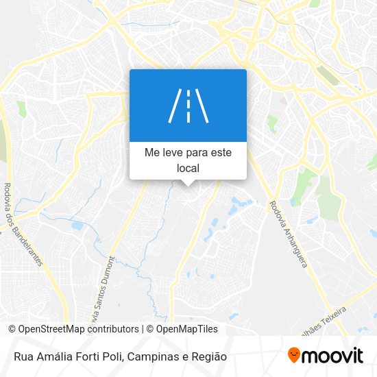 Rua Amália Forti Poli mapa