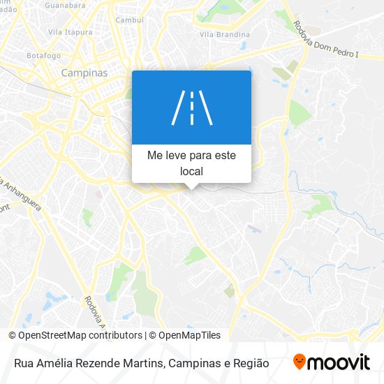 Rua Amélia Rezende Martins mapa