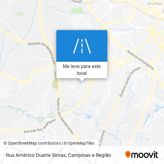 Rua Américo Duarte Simas mapa