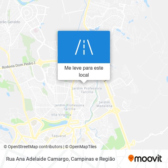 Rua Ana Adelaide Camargo mapa