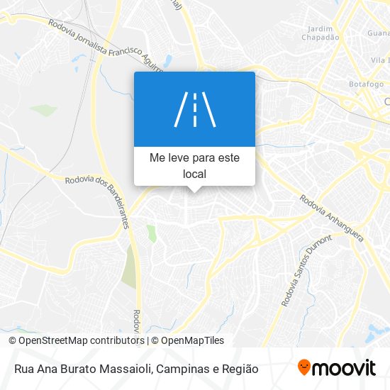 Rua Ana Burato Massaioli mapa