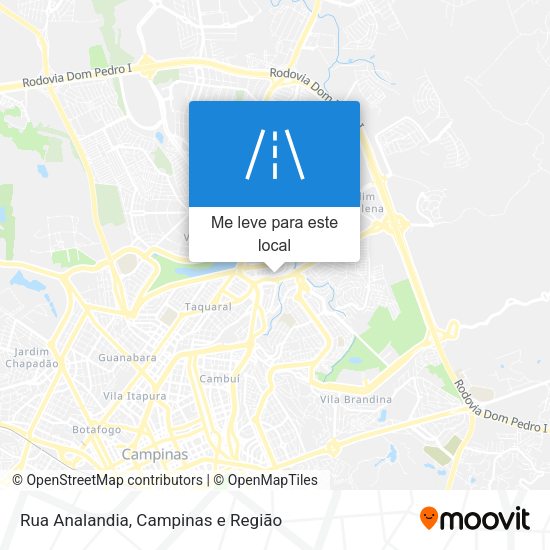 Rua Analandia mapa