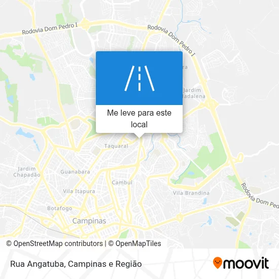 Rua Angatuba mapa