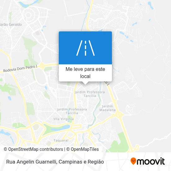 Rua Angelin Guarnelli mapa