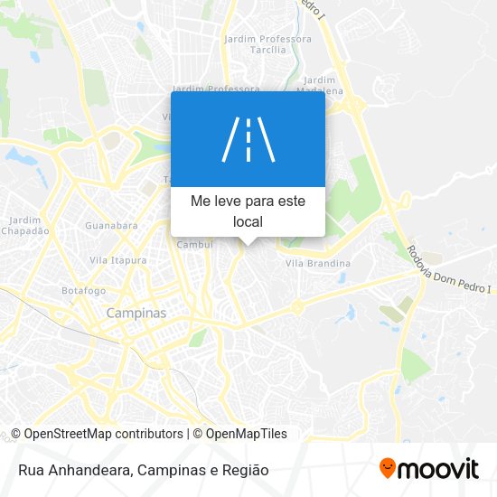 Rua Anhandeara mapa